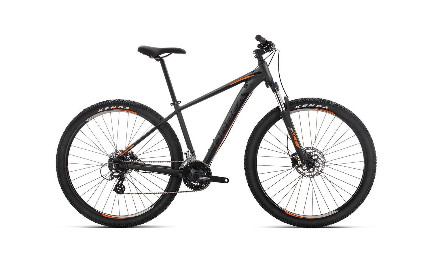 Фотографія Велосипед Orbea MX 27 50 (2019) 2019 Чорно-жовтогарячий